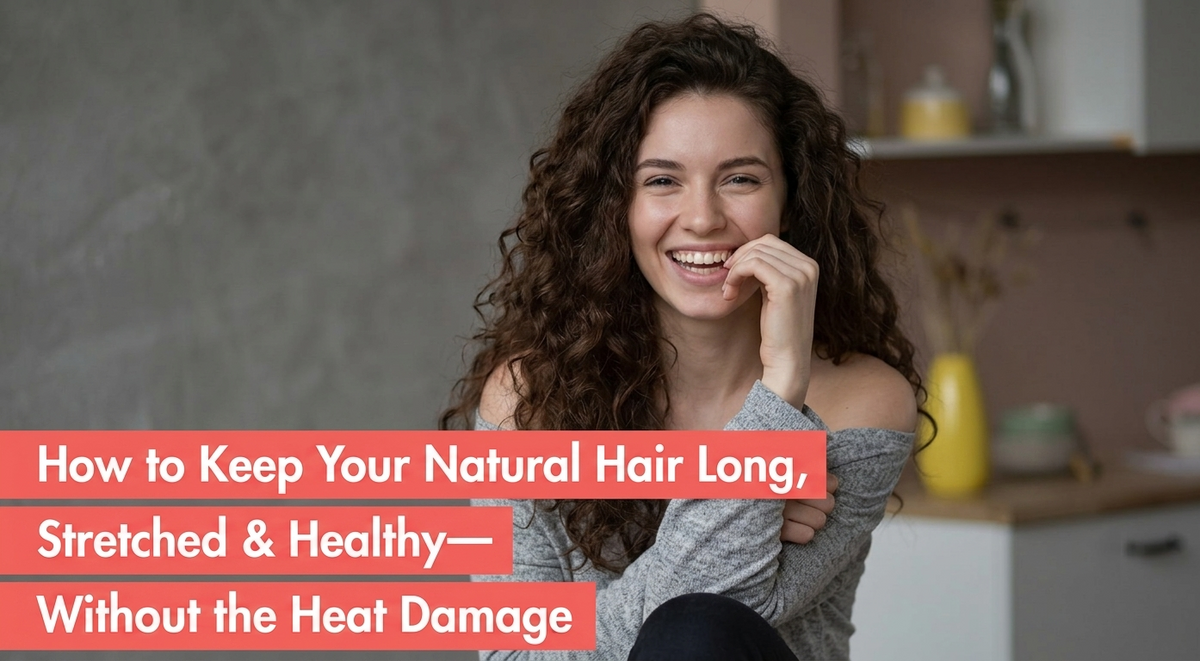 How to Keep Your Natural Hair Long, Stretched &amp; Healthy—Without the Heat Damage